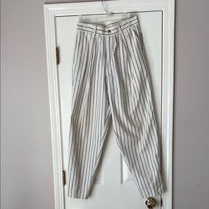 Vintage linen Striped Pants